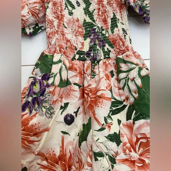 H&M Floral Puff Sleeve Romper - Picture 5 of 9
